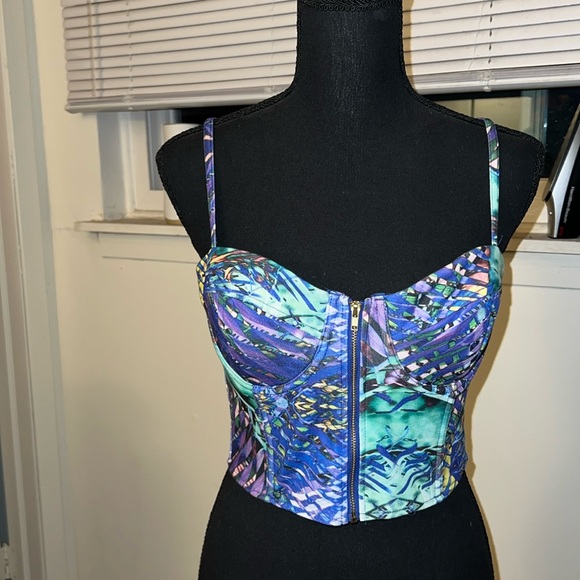 Size M / Zip Front Bustier / H&M - Picture 1 of 4